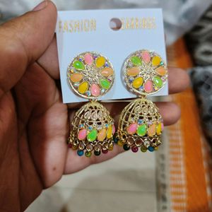 Colourful Jhumka