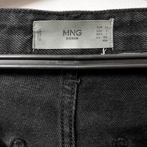 Mango High Rise Straight Fit Jeans