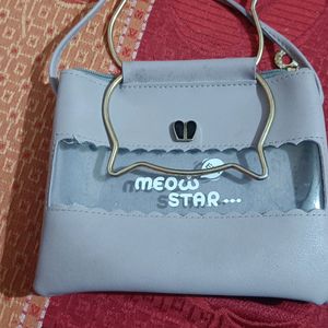 Grey Cute Sling Bag