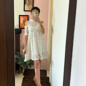 White Lace Dress Size S