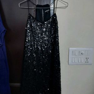 Black Sequin Dress