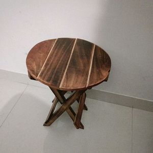 Small Foldable Wooden Decor Table