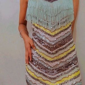 Beaded Short Dress