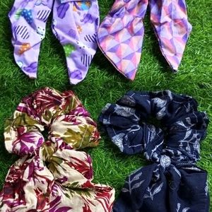 STYLISH BUNNY SCARF SCRUNCHIE FOR WOMEN AND GIRLS