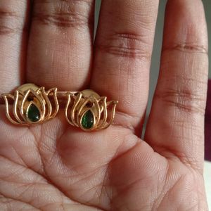 New Green Lotus Jewellery Set