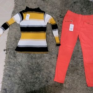 3 Pack Quantity 2 Jegging & 1 Strachbal Top