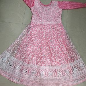 Baby Pink Colour Beautiful Dress With Dupatta