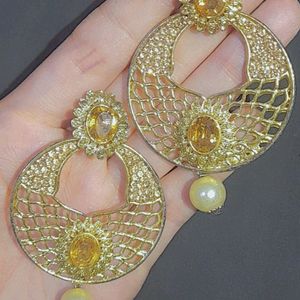 Golden Matalic Earrings