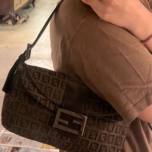 Fendi Rare double flap baguette Bag