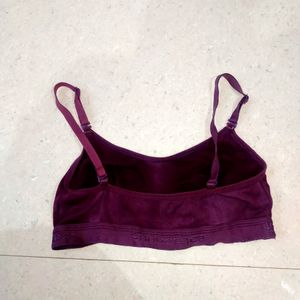 Women Sports Non Padded Bra 💜 Purple