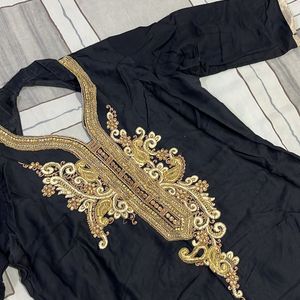 Black Festive Kurta