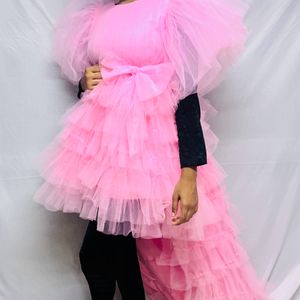 High Low Ruffle Gown For Sale