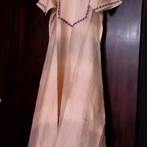 Embroidered Kurta In Silk