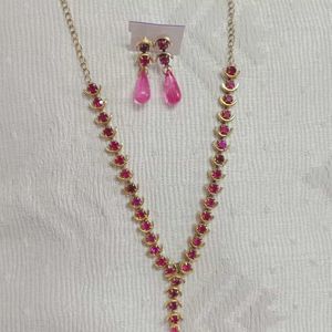 Pink Stone Necklace