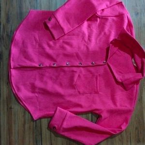 H & M Hot Pink Ripped Shirt For Women