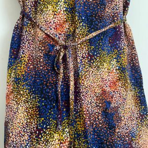 Speckled Multi Colour Viscose Slip Dress