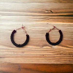 Handmade Black  Earrings