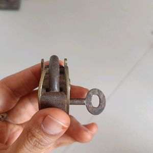 100 Years Old Brass And Iron Lock..