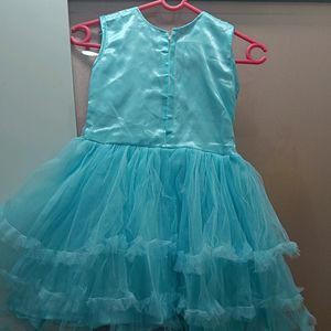 Sky Blue Colour Baby Girl Frock