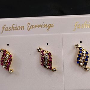 Same Pattern 2 Colour Earrings