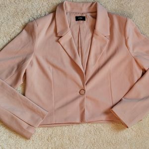 Baby Pink Cropped Blazer