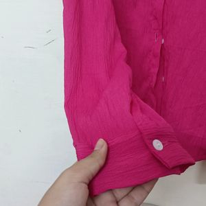 Pink Wrinkled Shirt