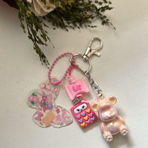 Teddy Keychain 🎀✨