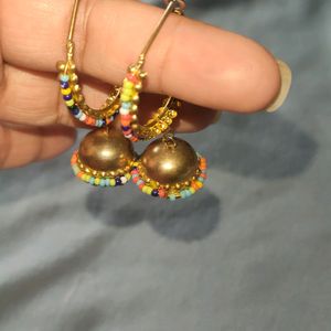 Medium Size Beads Jhumka