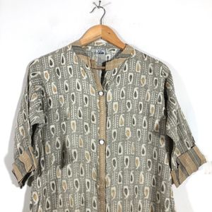 Grey Printed Kurta(Women’s)