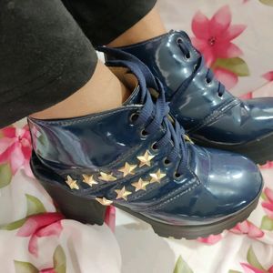 Stylish Navy Blue Boots