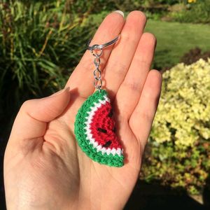 Crochet Watermelon Keychain 🍉