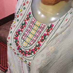 😍Amazing Printed Kurti Pant Dupatta Set🥰