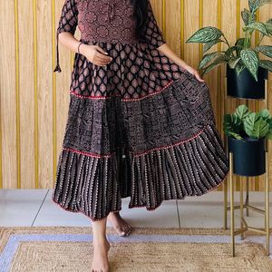 Ajrakh Block Print One Piece Dress