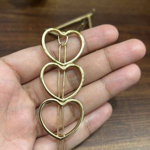 Set Of 3 Trendy Hairpins  - Golden