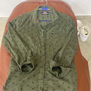 Olive Green Shirt from The Indian Garage Co.