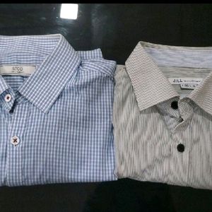 2 Slim Fit Shirt For Men(M)