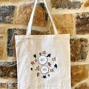 Hand Embroidered Customised Tote Bag