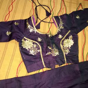 Women Purple Lehenga