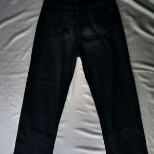 Black Straight Fit Baggy Jeans