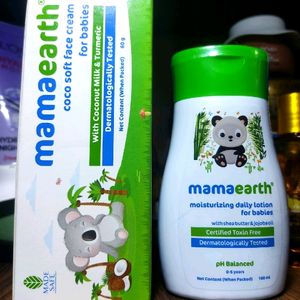 Mamaearth Baby Care Combo Of Cream+ Lotion