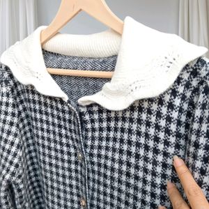 Gingham Cardigan