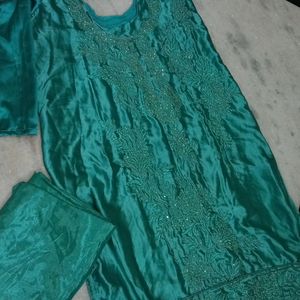 sea green kurta set