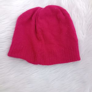 Pink woolen cap