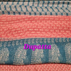 Unstitched 3 Pcs Printed Salwar Kamee Dupatta