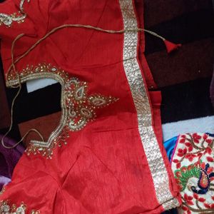 Heavy Saree With Designer Blouse Front And Back