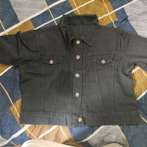 Denim Jacket Black Colour