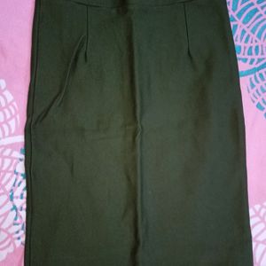 Bottle Green Skirt