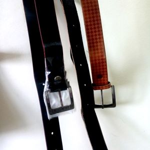 Combo OFF 2 leather belt for boys