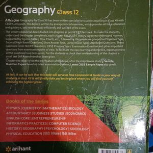 Arihant Geography Class 12 CBSE