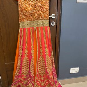 Bridal Gown With Pant And Dupatta